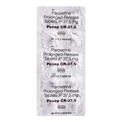 Pexep CR 37.5mg Tablet 10'S - Depression-Ant