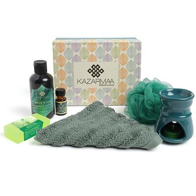 Kazarmaa Natural luxury Bath & Spa gift set 900 gm - Shower Gels & Body Wash