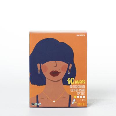 Lemme Be Biodegradable Organic Panty Liners 10's - Panty Liners