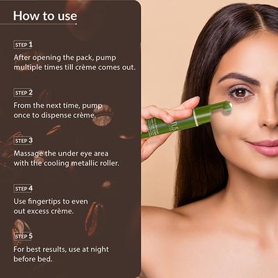 Lotus Botanicals Coffee and Multi-Peptide Under Eye Creme with Vitamin E, For All Skin Types 15 ml - Under Eye Creams & Serums