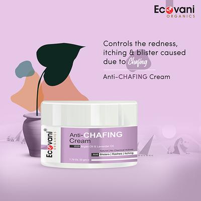 ECOVANI Anti-Chafing Cream - for Rashes on Thigh, Under Breasts, Underarm & Intimate Area 50 gm - Lotions & Creams
