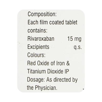 EXAFIB 15 Tablet 14's - Blood Clot-Ant