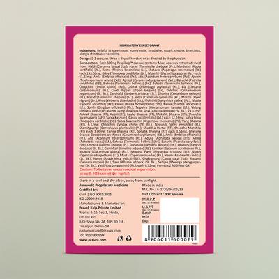 Pravek Respikalp Capsules 30's - Speciality Medicines