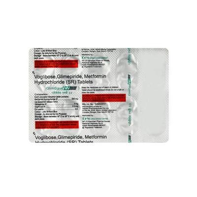 Glimisave MV 3.3 Tablet 10'S - Diabetes-Ant