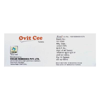 OVIT CEE ORANGE FLAVOUR Chewable Tablet 10's - Supplements-Vam