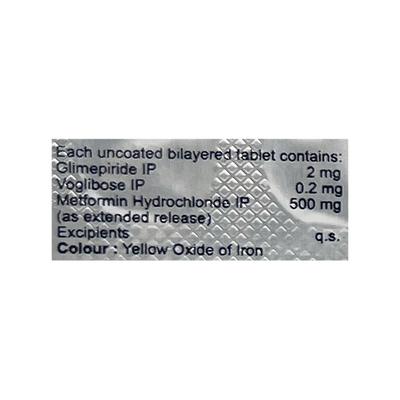 SWITGLIM MV 2/0.2 Tablet 15's - Diabetes-Ant