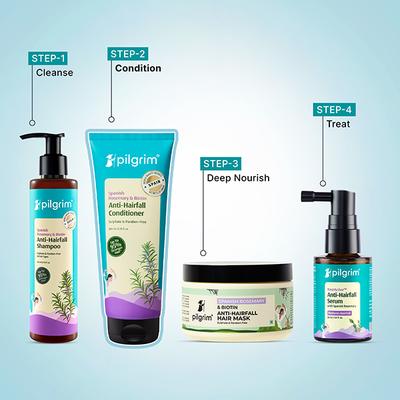 Pilgrim Spanish Rosemary & Biotin Anti-Hairfall Conditioner for Reducing Hair Loss & Breakage 200 ml - Conditioners