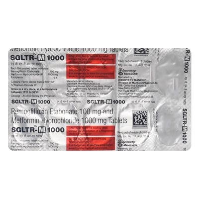 SGLTR M 1000 Tablet 10's - Diabetes-Ant