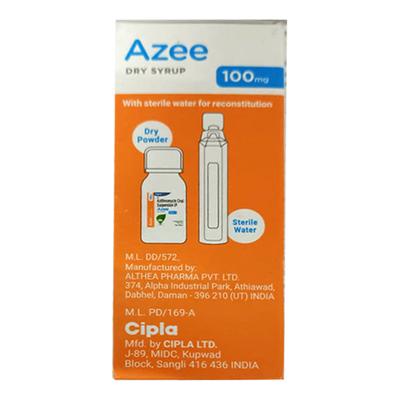 Azee 100mg Peppermint Flavour Dry Syrup 15ml - Bacterial Infections-Mac