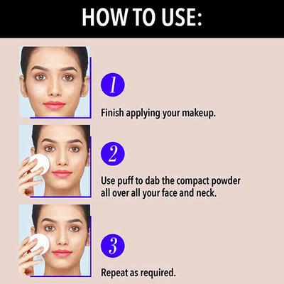 Blue Heaven Oil Control Compact Powder, Matte Finish SPF 25 PA+++ Special Shine -Control formulation Honey Medium 301 8gm - Compact Powder