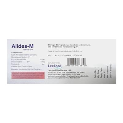 ALIDES M Tablet 10's - Allergies-Ant