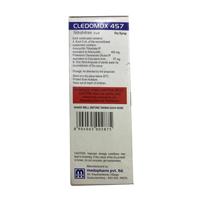 Cledomox 457 Dry Syrup 30ml - Bacterial Infections-Pen
