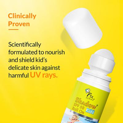 Fixderma Shadow SPF 50 Kids Roll On for Kids 30gm - Body Sunscreen