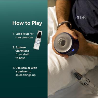 MyMuse Edge Lifelike Vibrating Stroker Personal Massager for Men 1's - Intimate Tools & Accessories