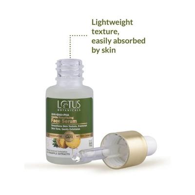 Lotus Botanicals AHA+BHA+PHA & Pineapple Gentle Resurfacing Face Serum 14 ml - Face Gels