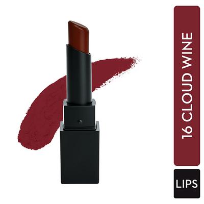 SUGAR Cosmetics Nothing Else Matter Longwear Lipstick - 16 Cloud Wine (Burgundy Red Berry) 3.2 gm - Lipsticks
