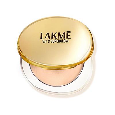 Lakme Makeup+Skincare Vitc Superglow Skin Perfecting Compact Ivory10 8 gm - Compact Powder