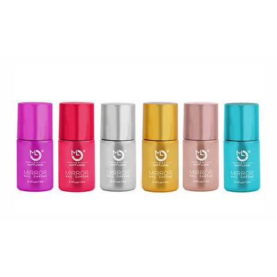 Matt Look NP-05 Mirror Nail Chrome, Dull - Silver - B- NP-05, 12ml - Nail Polish