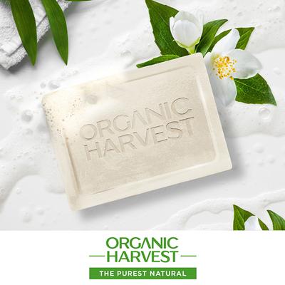 Organic Harvest Luxurious Bathing Bar - Jasmine Bathing Soap for Gentle Cleansing, Jasmine Soap 125 gm - Soaps