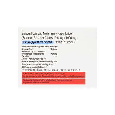EMPAGLYN M 12.5/1000 Tablet 10's - Diabetes-Ant