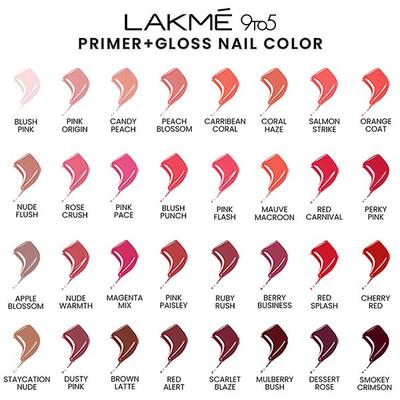 Lakme 9To5 P+G Nail Sea Blue 6 ml - Nail Polish