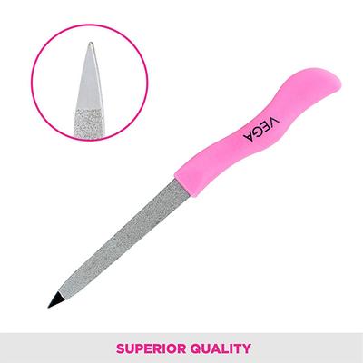 Vega Hot Pink-Nail File, Pink 2's - Nail Care