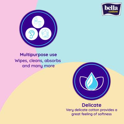 Bella Cotton Cosmetic Balls 100's - Cotton Buds & Balls