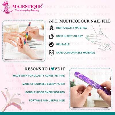 Majestique Nail File And Dual Side Nail 2's - Manicure & Pedicure Kits