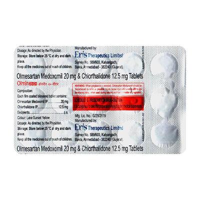 OLMIN 20 CH Tablet 15's - Hypertension-Ang