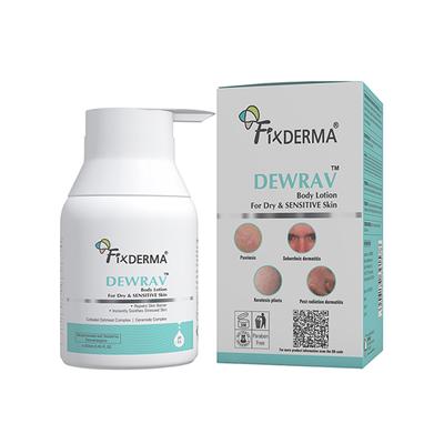Fixderma Dewrav Body Lotion for Dry & Sensitive Skin with Shea Butter & Ceramides Complex 250 ml - Face Moisturizers