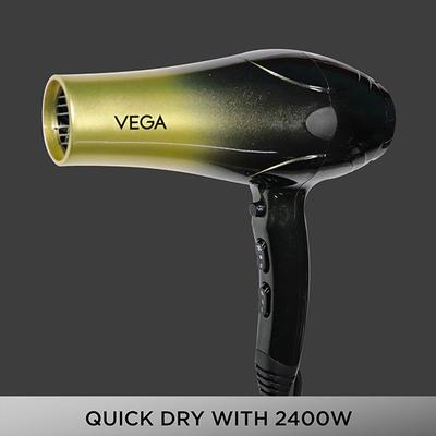 Vega Super Pro 2400w Professional Hair Dryer with Cool Shot (VHDP-04) Black 1's - Hair Dryers