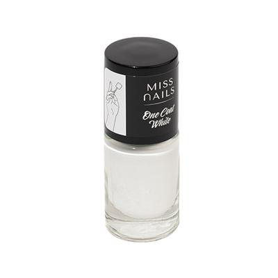 Miss Nails Nail Paint One Coat White 6 ml - Nail Polish