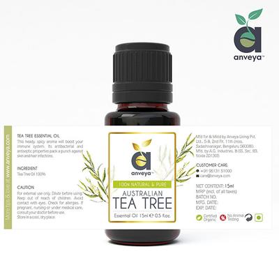 Anveya Australian Tea Tree Essential Oil 15 ml - Essential Oils