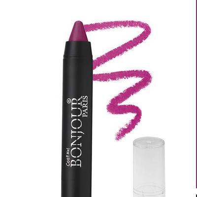 Bonjour Paris Just Matte Lip Crayon - Fuchsia 3.2 gm - Lip Crayons