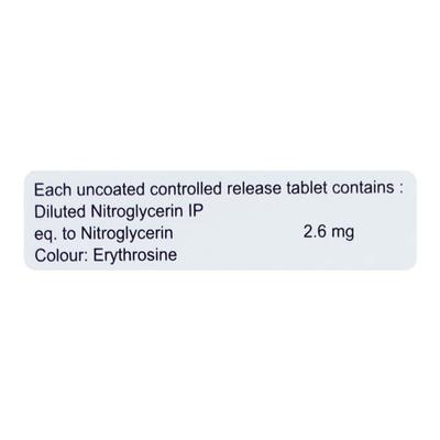 NITROBUZ 2.6 Tablet 30's - Angina