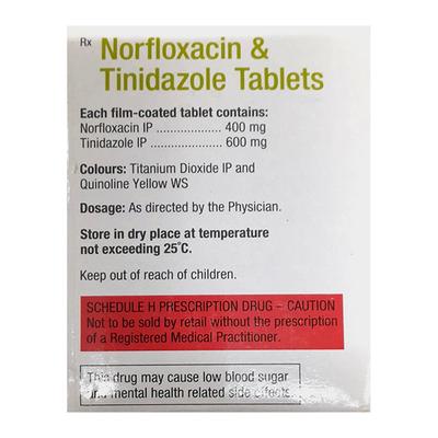 NORFLOXACIN & TINIDAZOLE(CIPLA) Tablet 10's - Bacterial Infections-ABC