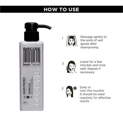 Barcode Professional Hair Cream Silver Protect (BCHC002) 200 ml - Hair Creams