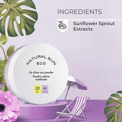 The Face Shop Naturalsun Eco No Shine Sun Powder SPF 30 PA++ Mattifying 13gm - Face Sunscreen