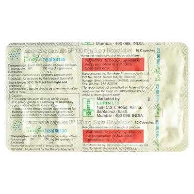 FUNGEEHEAL SB 130 Capsule 10's - Fungal Infections-Anf