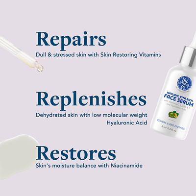 The Mom's Co. Natural Vita Rich Face Serum with Vitamins C Hyaluronic Acid 8ml - Scrubs & Exfoliants