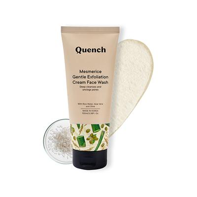 Quench Botanics Rice Water & Vitamin E Face Wash for Gentle Exfoliation 100 ml - Scrubs & Exfoliants