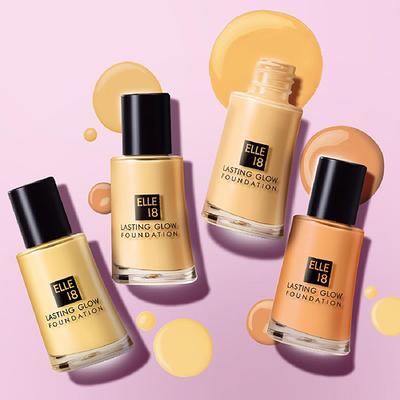 Elle 18 Lasting Glow Foundation, 03 Shell for Wheatish Skin 27ml - Foundation