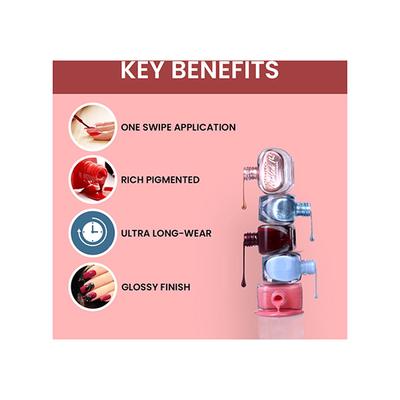 Matt Look Nailed It Nail Polish, Chip Free, Quick Dry, Longer Stay, Highly Pigmented Lacquer, Natural Finish , Olive You 03 10 ml - Nail Polish