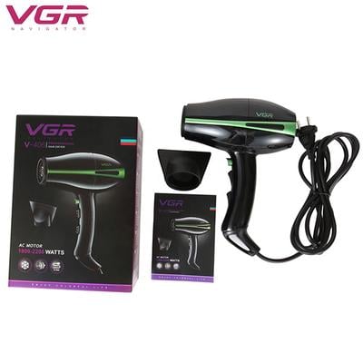 VGR V-406 Professional Hair Dryer, Silky Shine Hot And Cold Hair Dryer AC Motor 1's - Hair Dryers