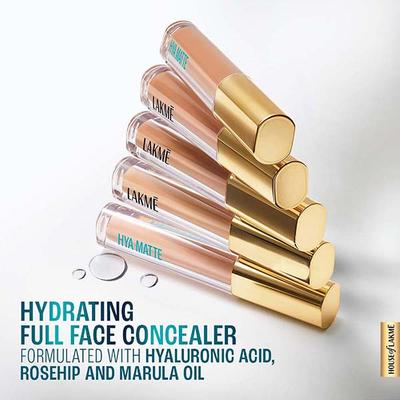 Lakme 9to5 Hya Matte Liquid Concealer Almond 2 ml - Concealer