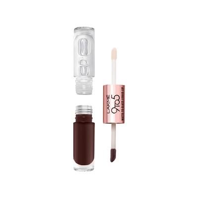 Lakme 9 to 5 Matte to Glass Liquid Lip - Walnut Praline 7.6 ml - Liquid Lipsticks