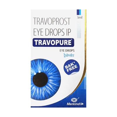 TRAVOPURE BAK FREE Eye Drops 3ml - Glaucoma-Ant
