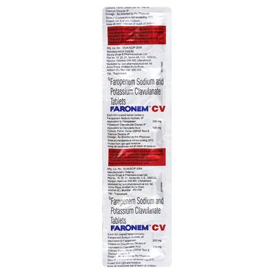 FARONEM CV Tablet 10's - Bacterial Infections-OBL