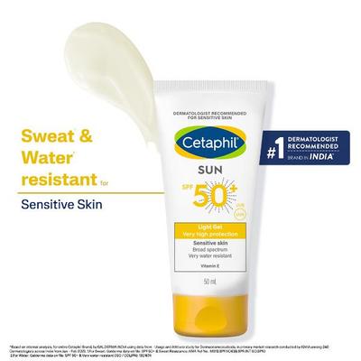 CETAPHIL SUN SPF 50+ UVB/UVA VERY HIGH PROTECTION LIGHT Gel 50ml - Body Sunscreen