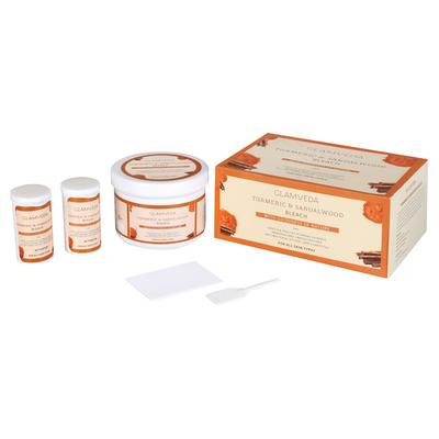 Glamveda Turmeric Sandalwood Ubtan Face and Body Bleach 250 gm - Facial Kits